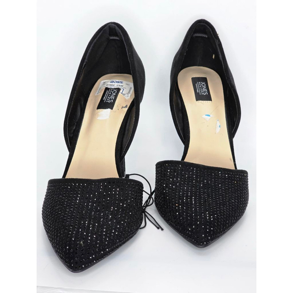 Jones New York Black Embellished Pointed Toe Heels Women’s Size 10